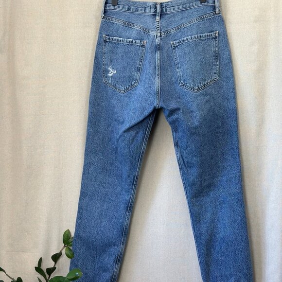 AGOLDE Riley High Rise Straight Crop Jeans in Frequency | Size 27 - Picture 10 of 16